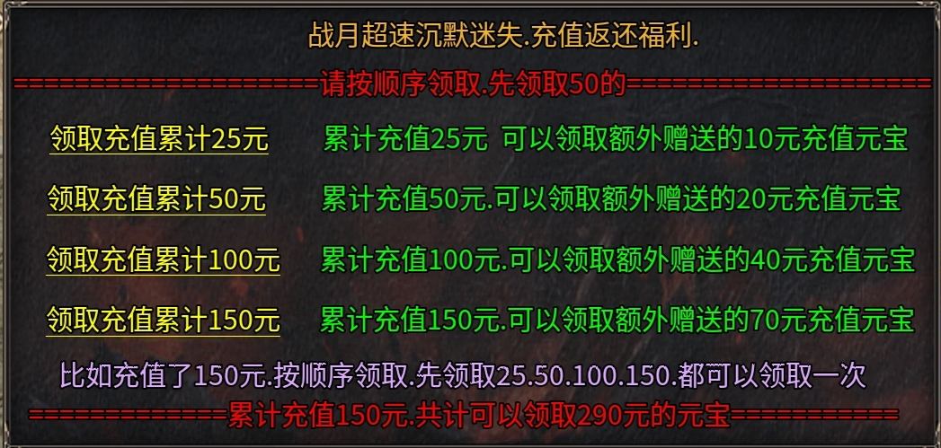 【传奇鬼服】战月超速沉默迷失,游戏深度体验